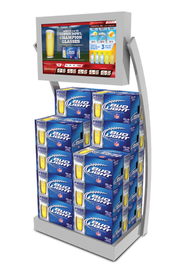 Bud Light digital retail display